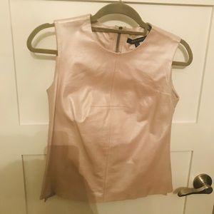 JUDITH AND CHARLES - leather sleeveless top
